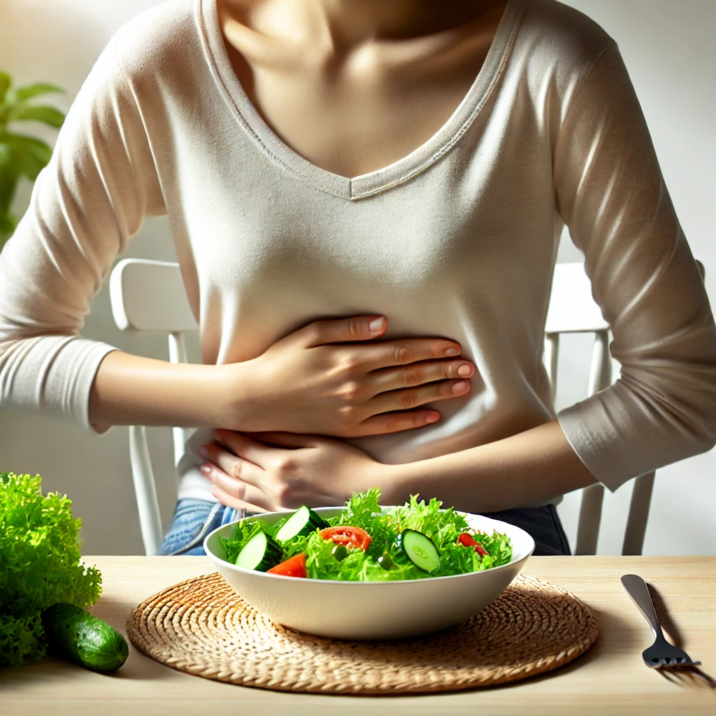 Warum schadet mein Magen, nachdem ich Salat gegessen habe?